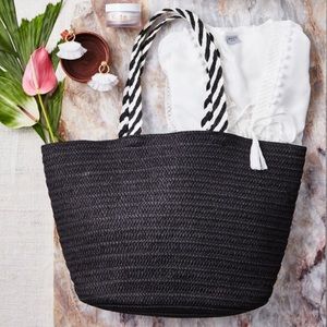 Rachel Zoe for Box of Style Palm Straw Tote Bag